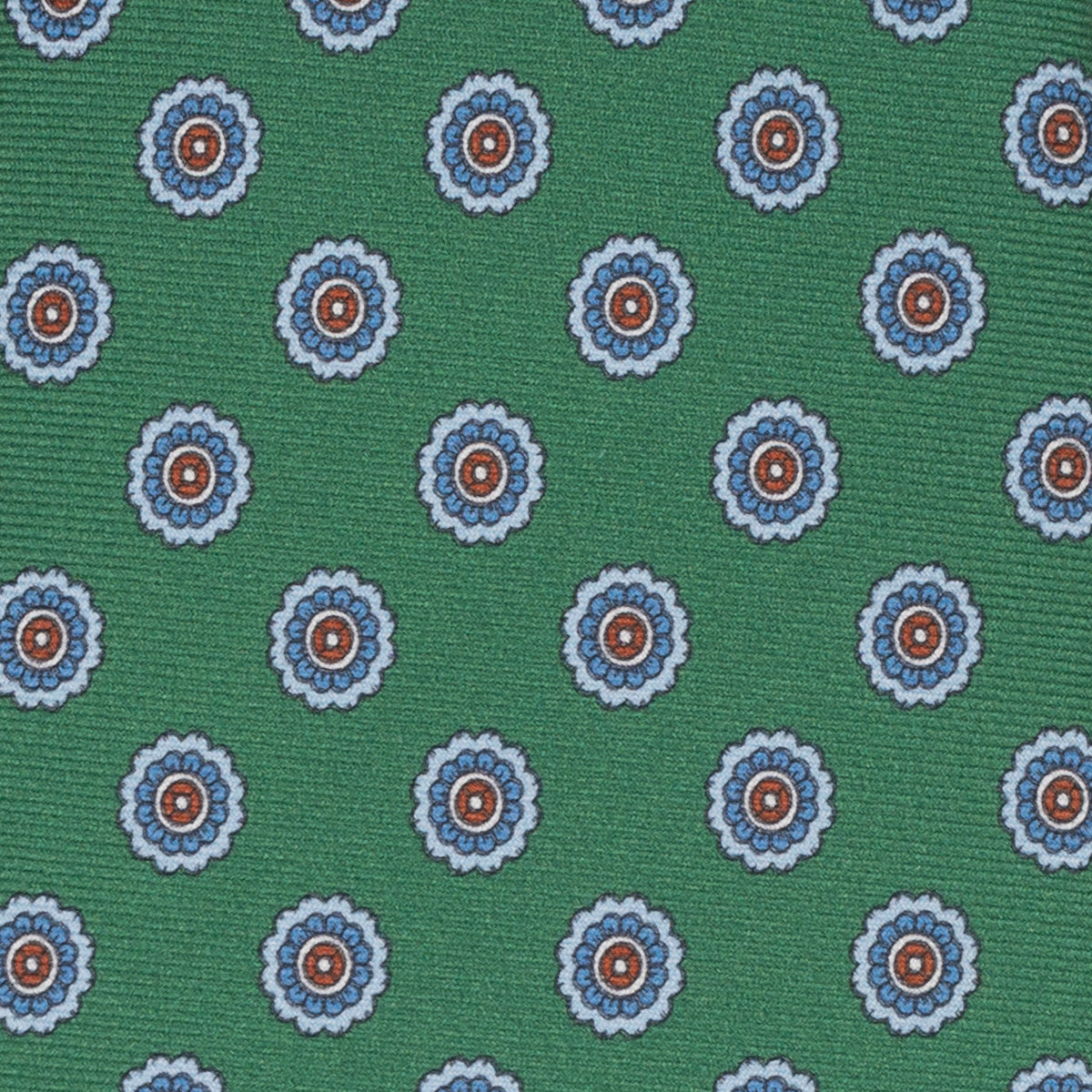 1999 Collection Tie in Heavy Silk Blue Geometric Pattern