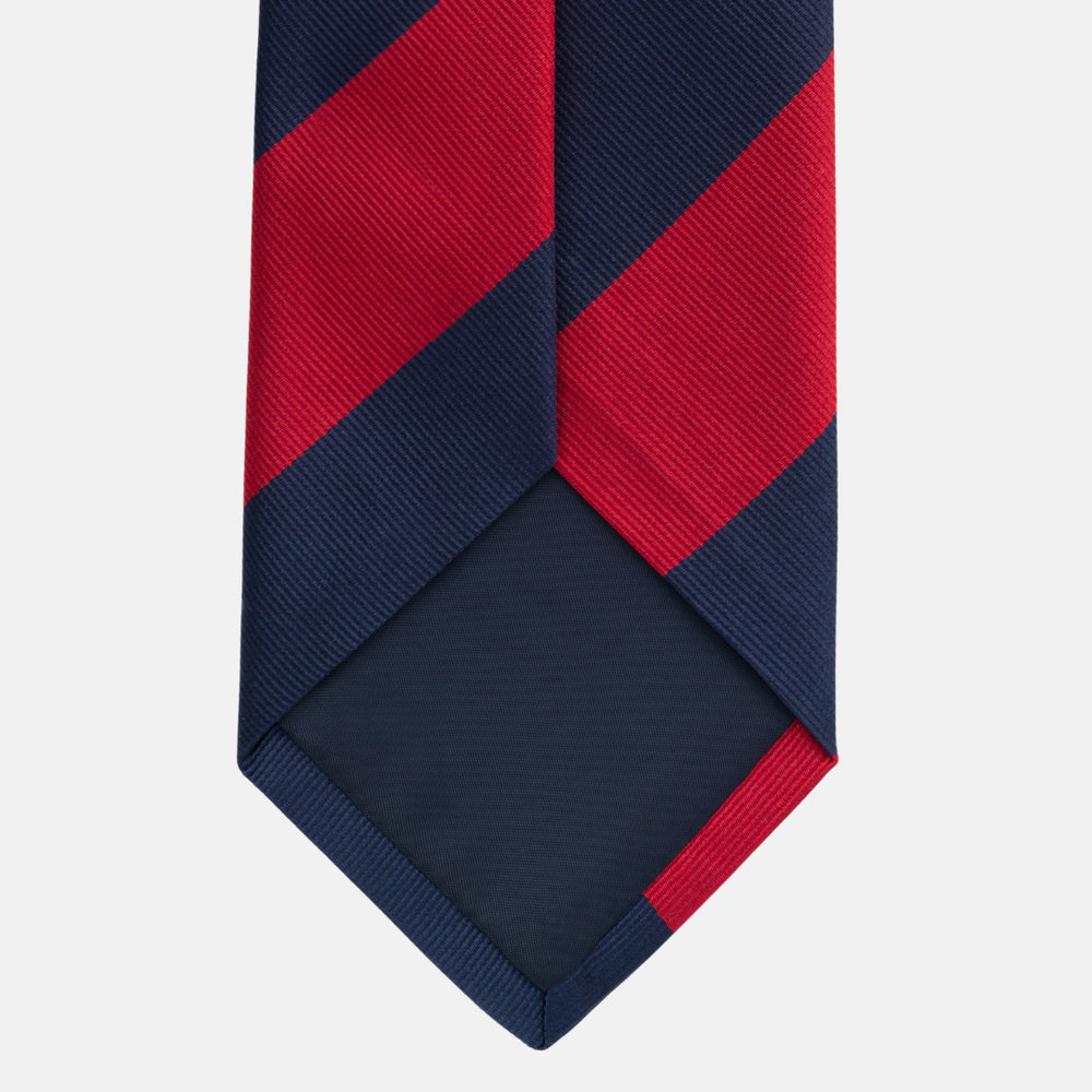 Regimental Blue Red Silk Tie TAL 503