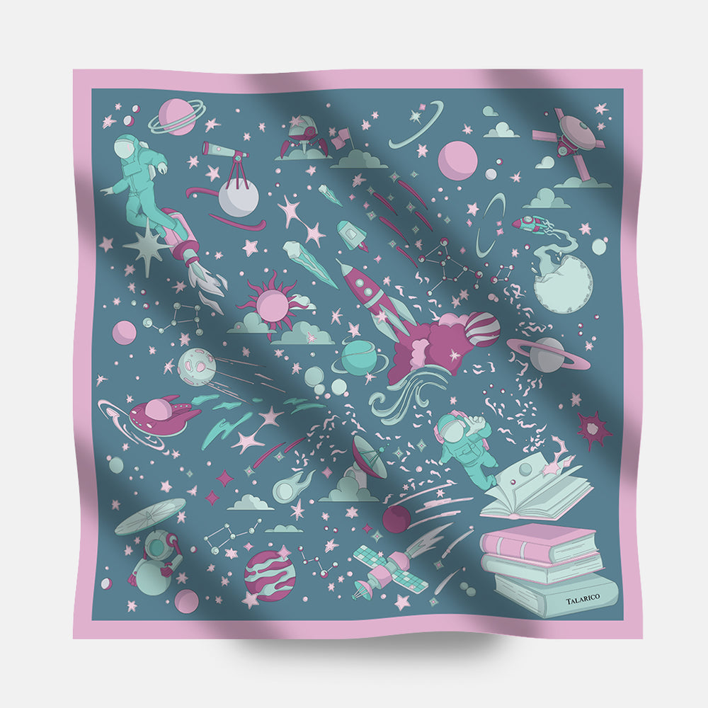 Foulard In Seta Twill 90 Odissea tra le Stelle