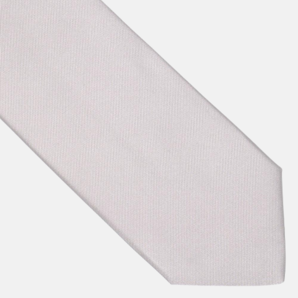 Cravatta Cerimonia in Seta Reps Ghiaccio - TAL244