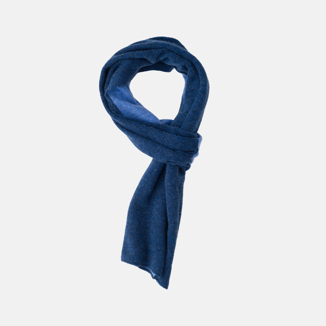 Scaldacollo Bicolore Jeans-Blu