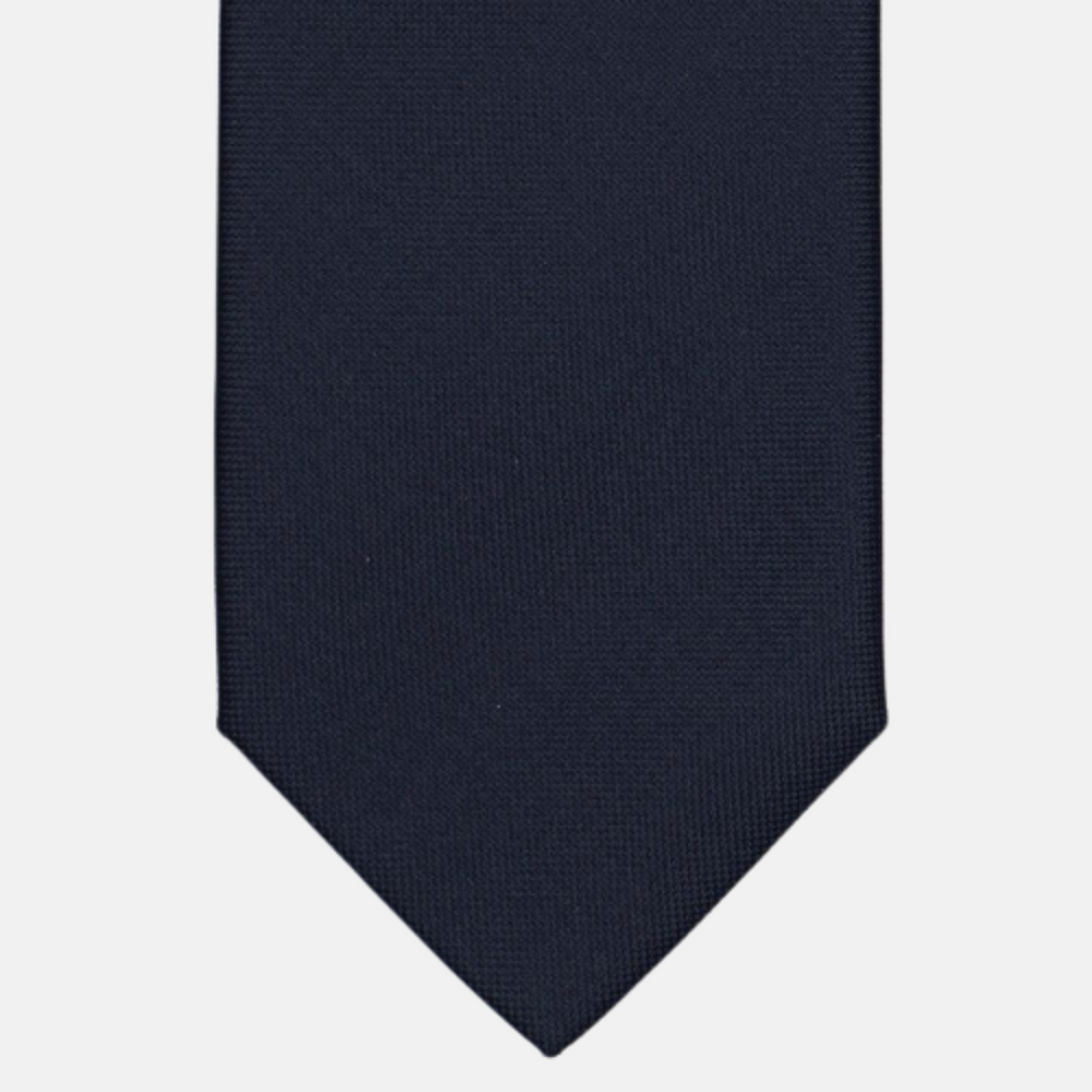 Solid Blue Panamino Silk Tie - TAL263