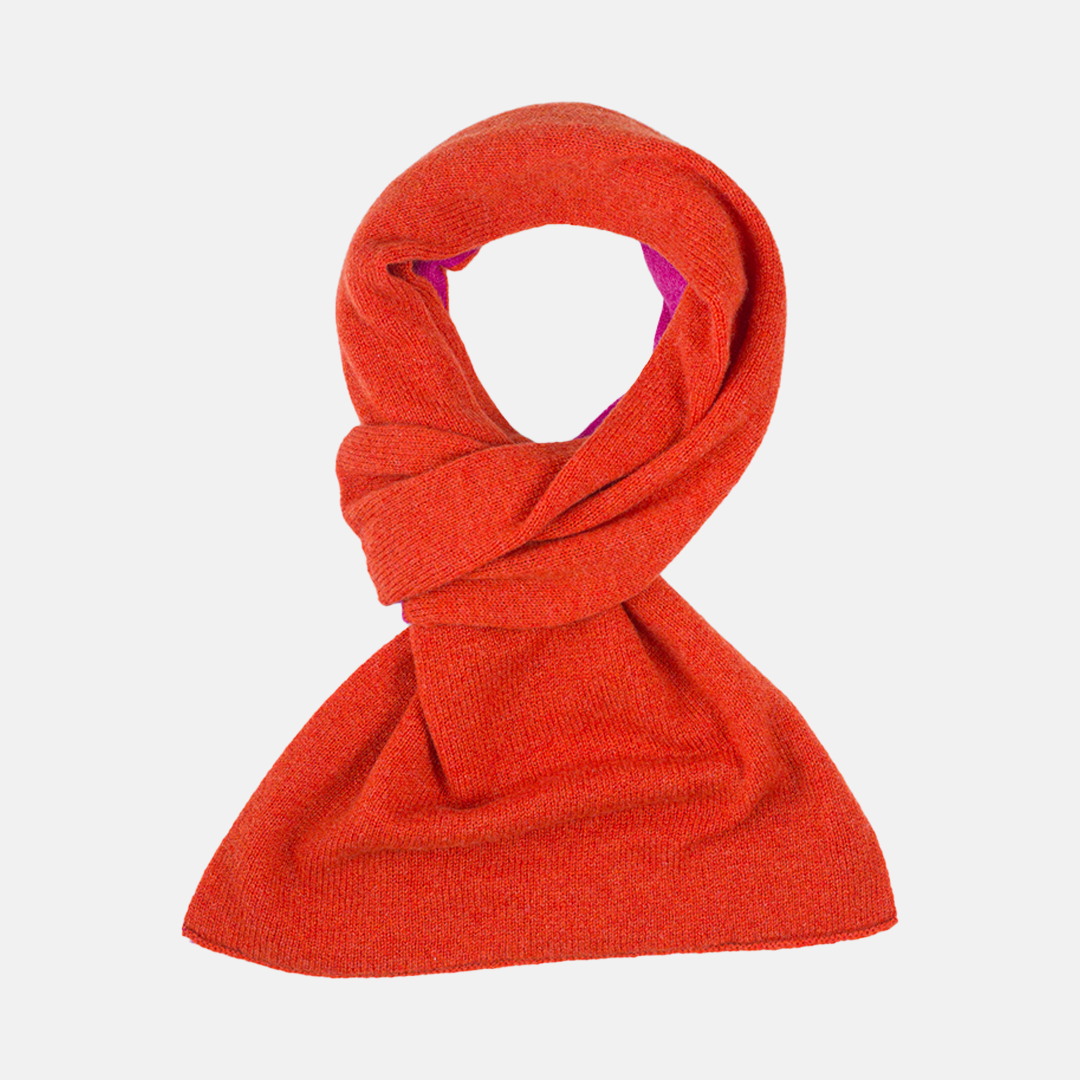 Scaldacollo Bicolore Arancio-Fucsia
