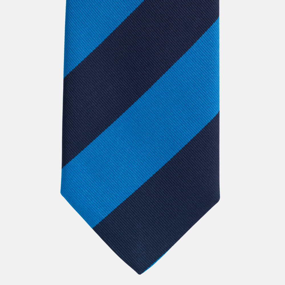 Regimental Blue Silk Tie TAL 504
