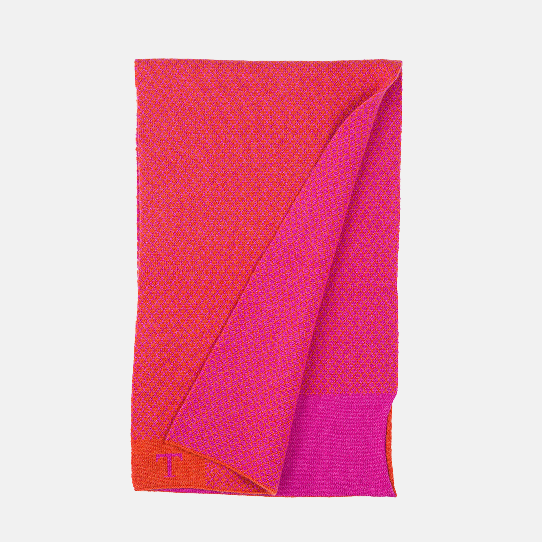 Scaldacollo Rasato con T Arancio-Fucsia