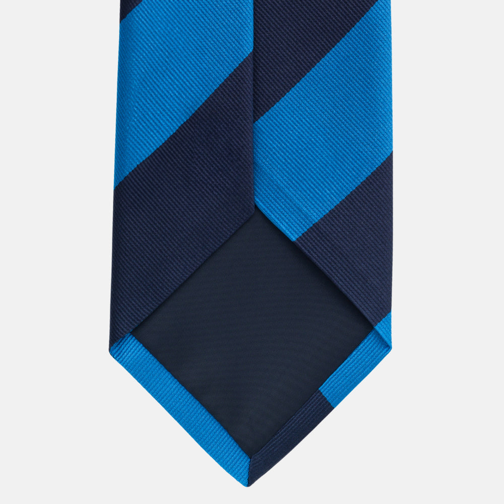 Regimental Blue Silk Tie TAL 504