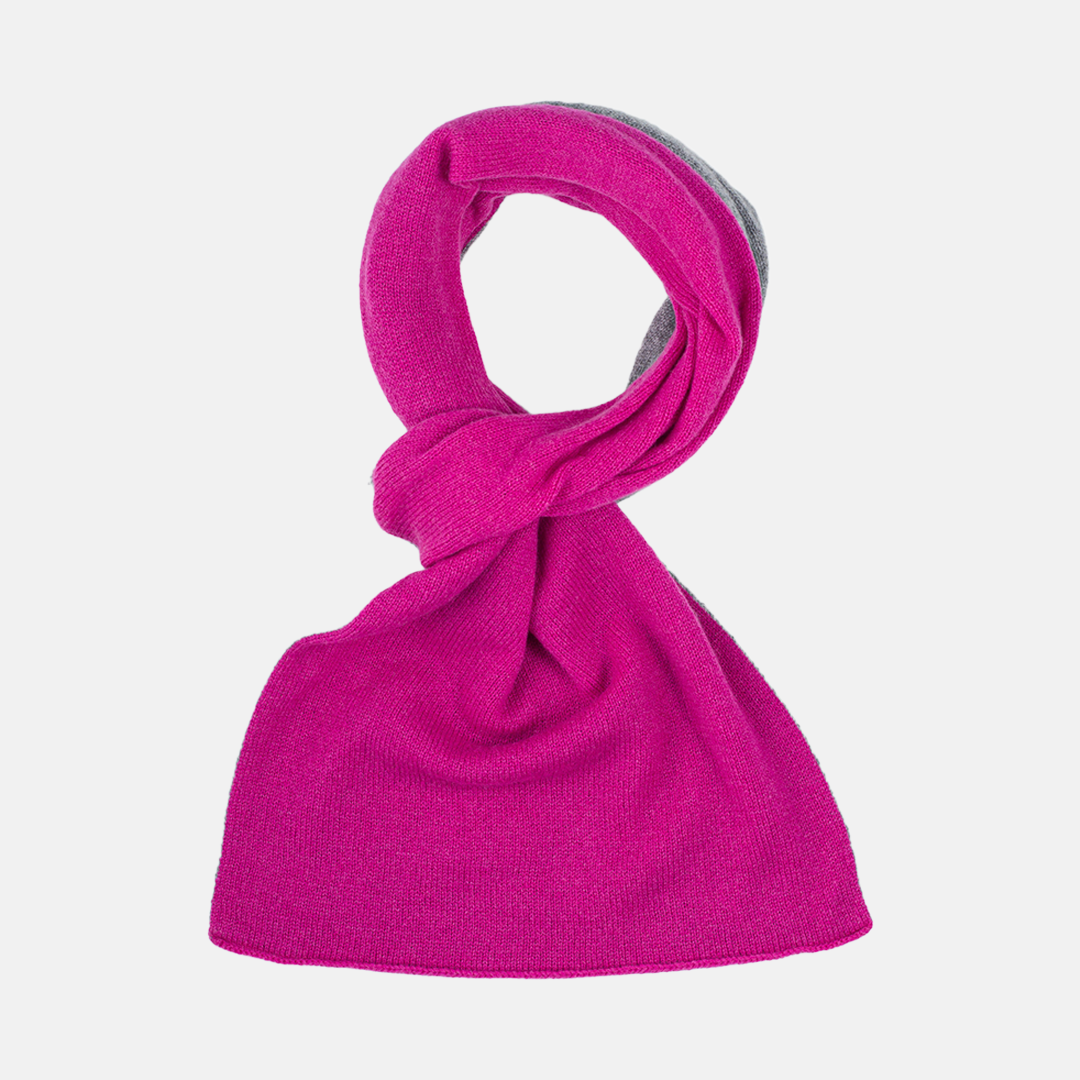 Scaldacollo Bicolore Fucsia-Grigio
