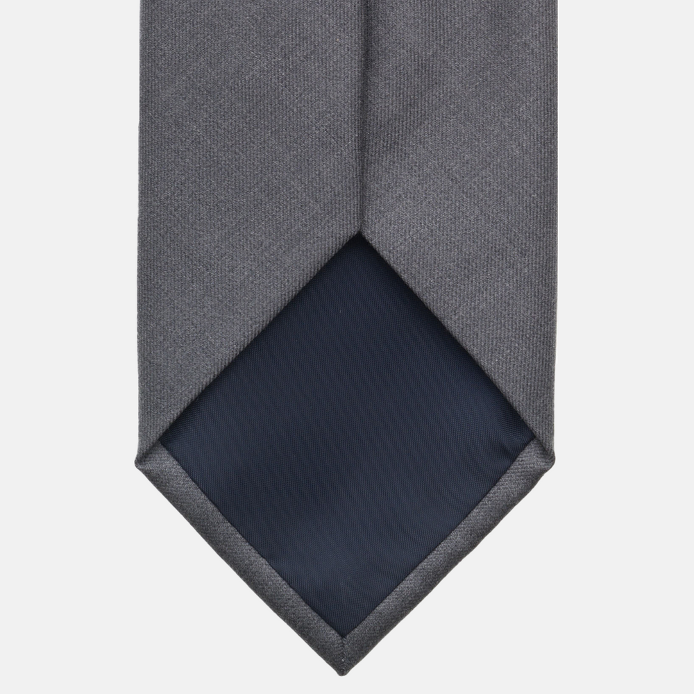Cravatta 3 pieghe in Lana Grigio