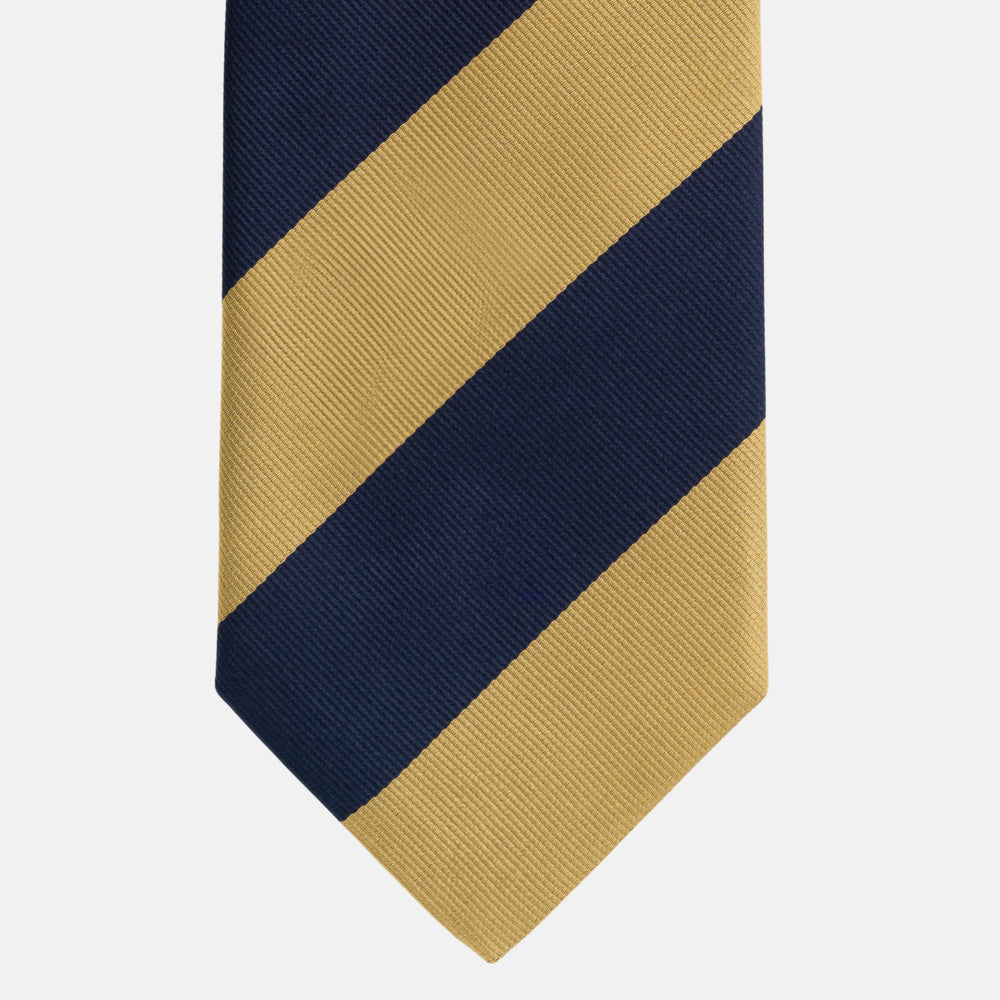 Regimental Blue Gold Silk Tie - TAL 501