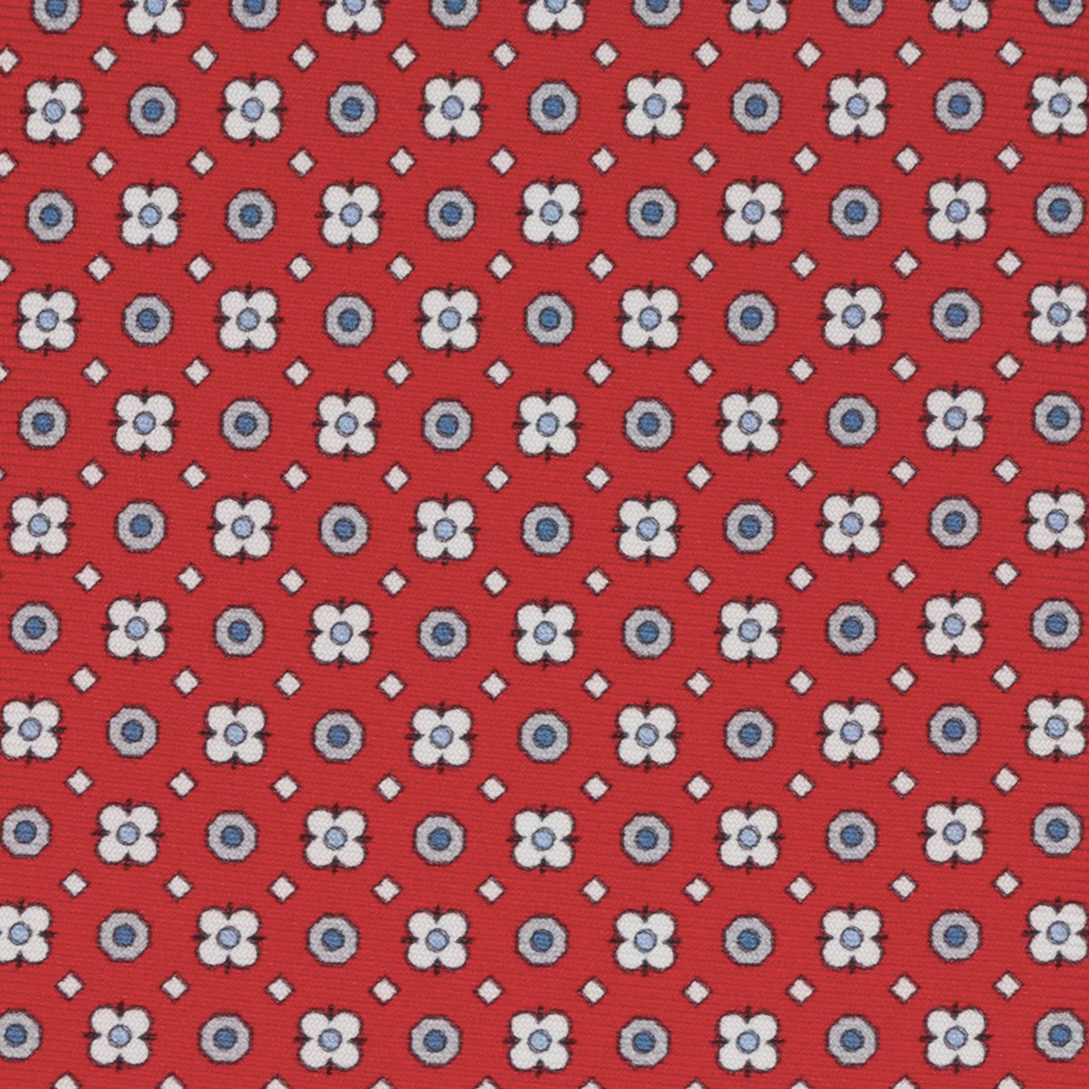 1999 Collection Tie in Heavy Silk Blue Geometric Pattern