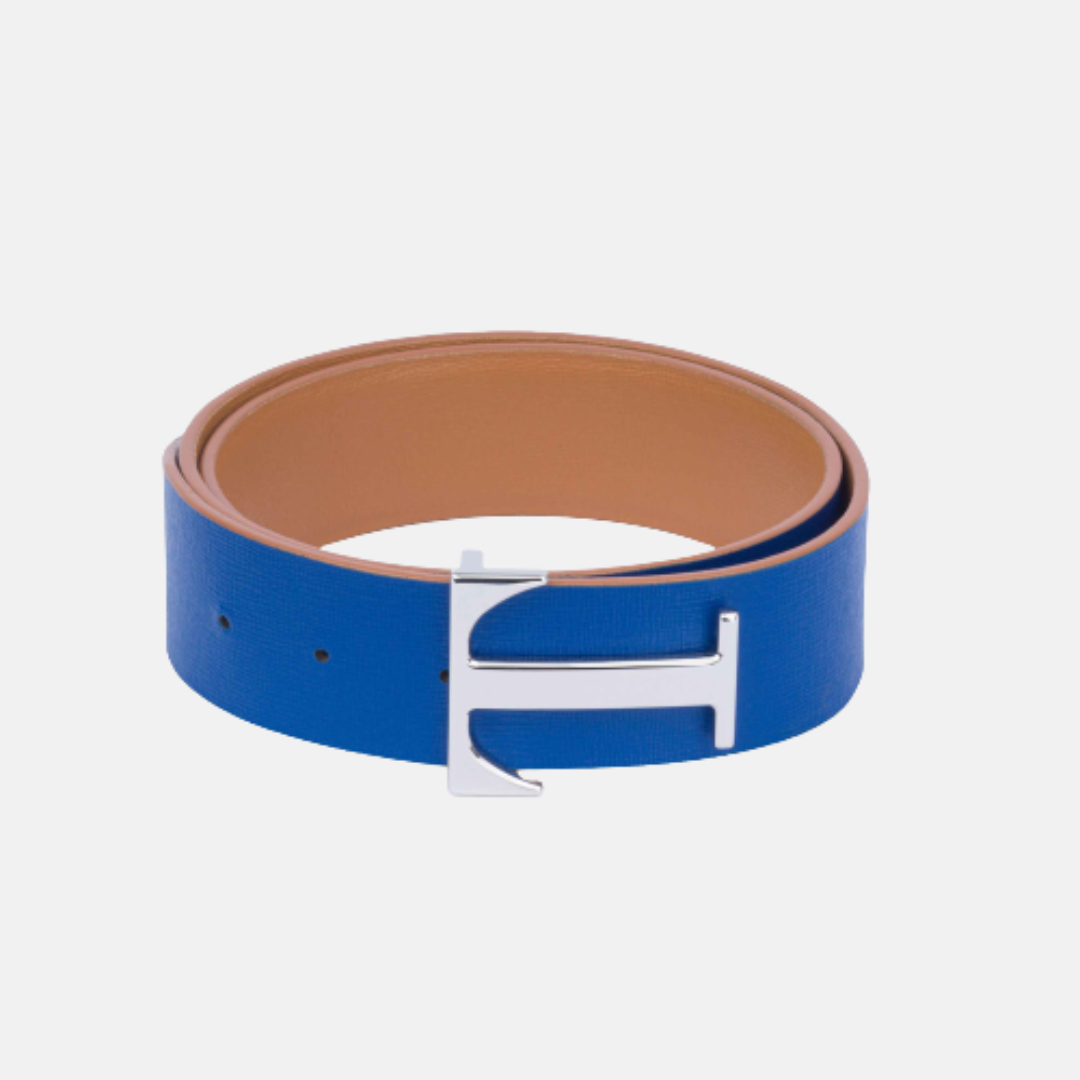 Blue Bicolor Belt/Camel