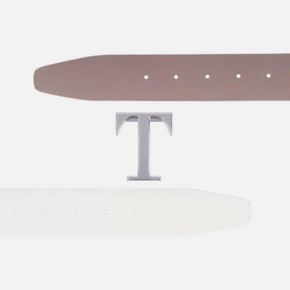 Cintura Bicolor Bianco/Fango