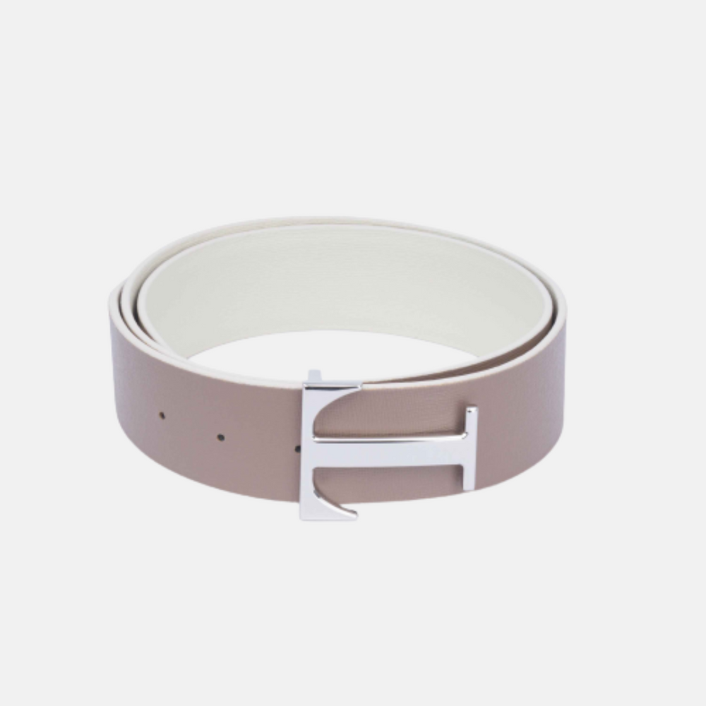 Cintura Bicolor Bianco/Fango