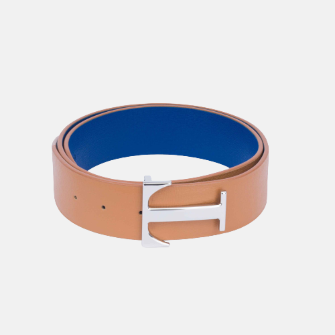 Blue Bicolor Belt/Camel