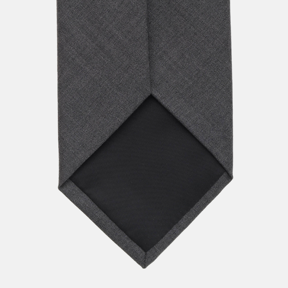 Cravatta 3 pieghe in Lana Grigio