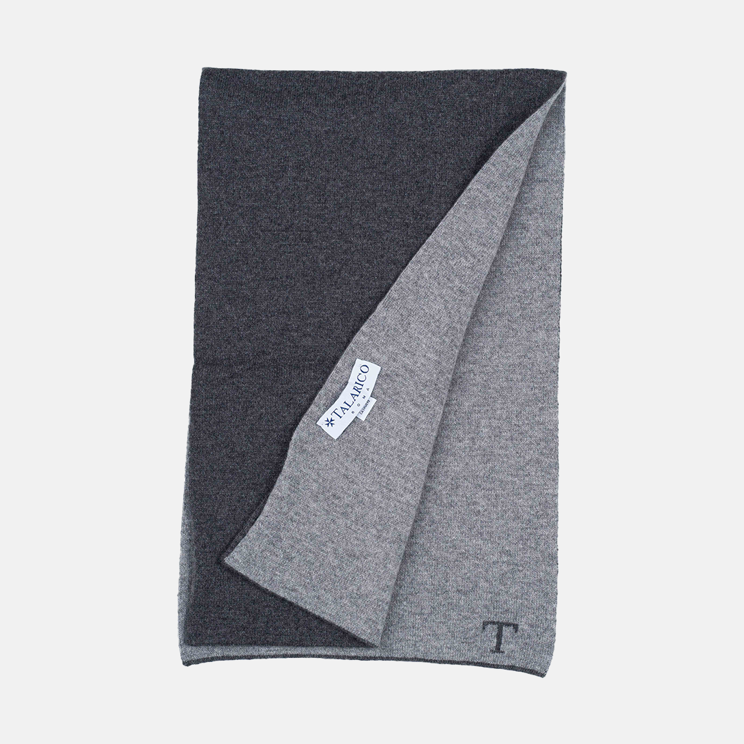 Scaldacollo T Bicolore Grigio chiaro-Grigio scuro