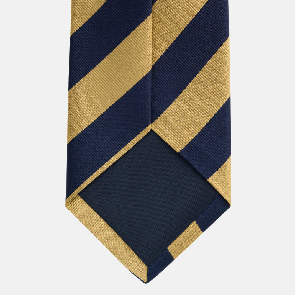 Regimental Blue Gold Silk Tie TAL 511
