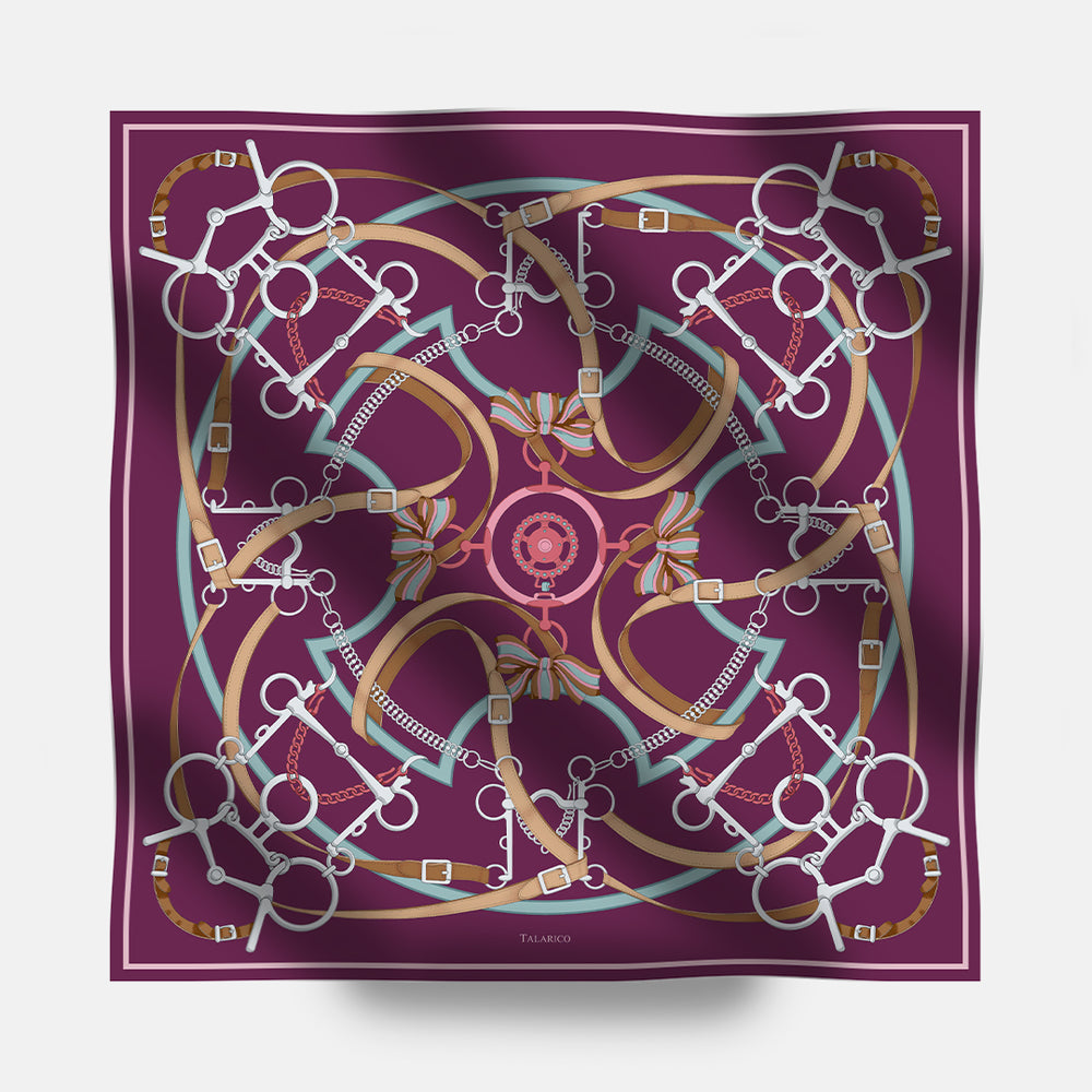 Foulard In Seta Twill 90 Heritage Ride