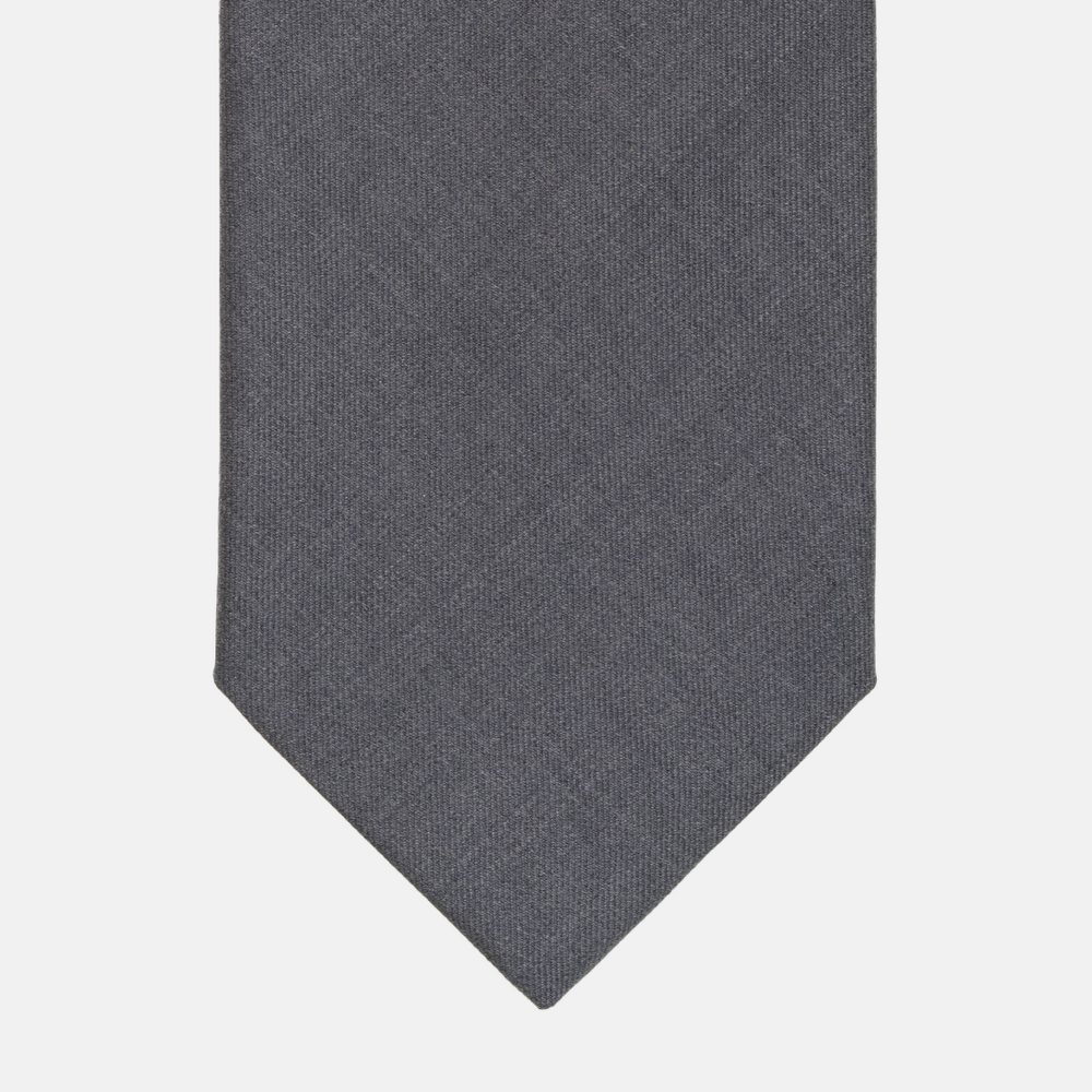 Cravatta 3 pieghe in Lana Grigio