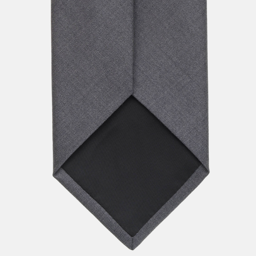 Cravatta 3 pieghe in Lana Grigio