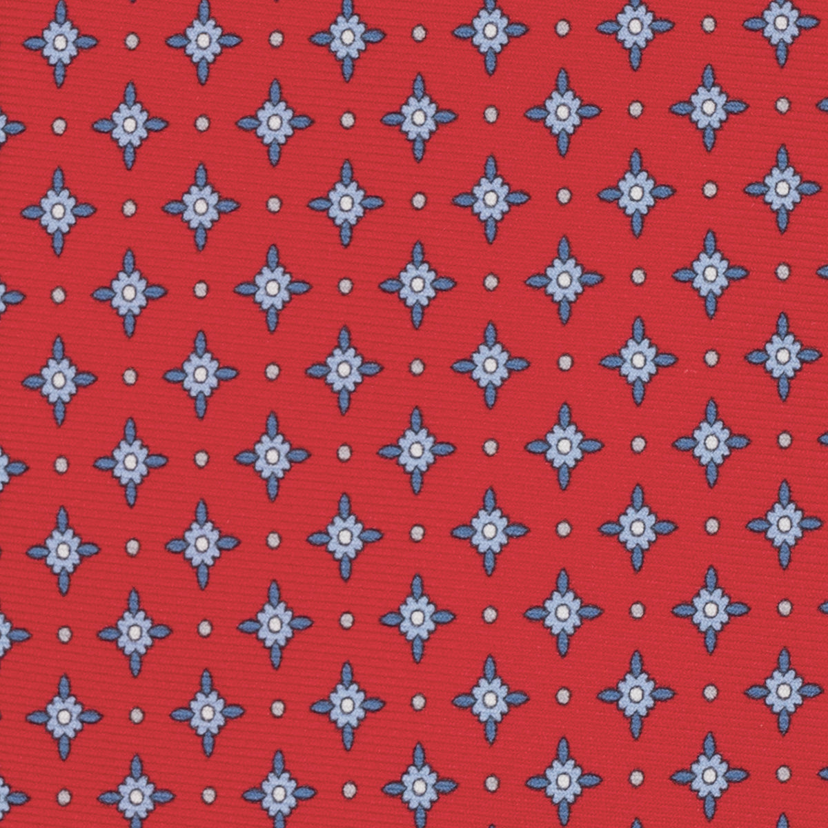 1999 Collection Tie in Heavy Silk Blue Geometric Pattern