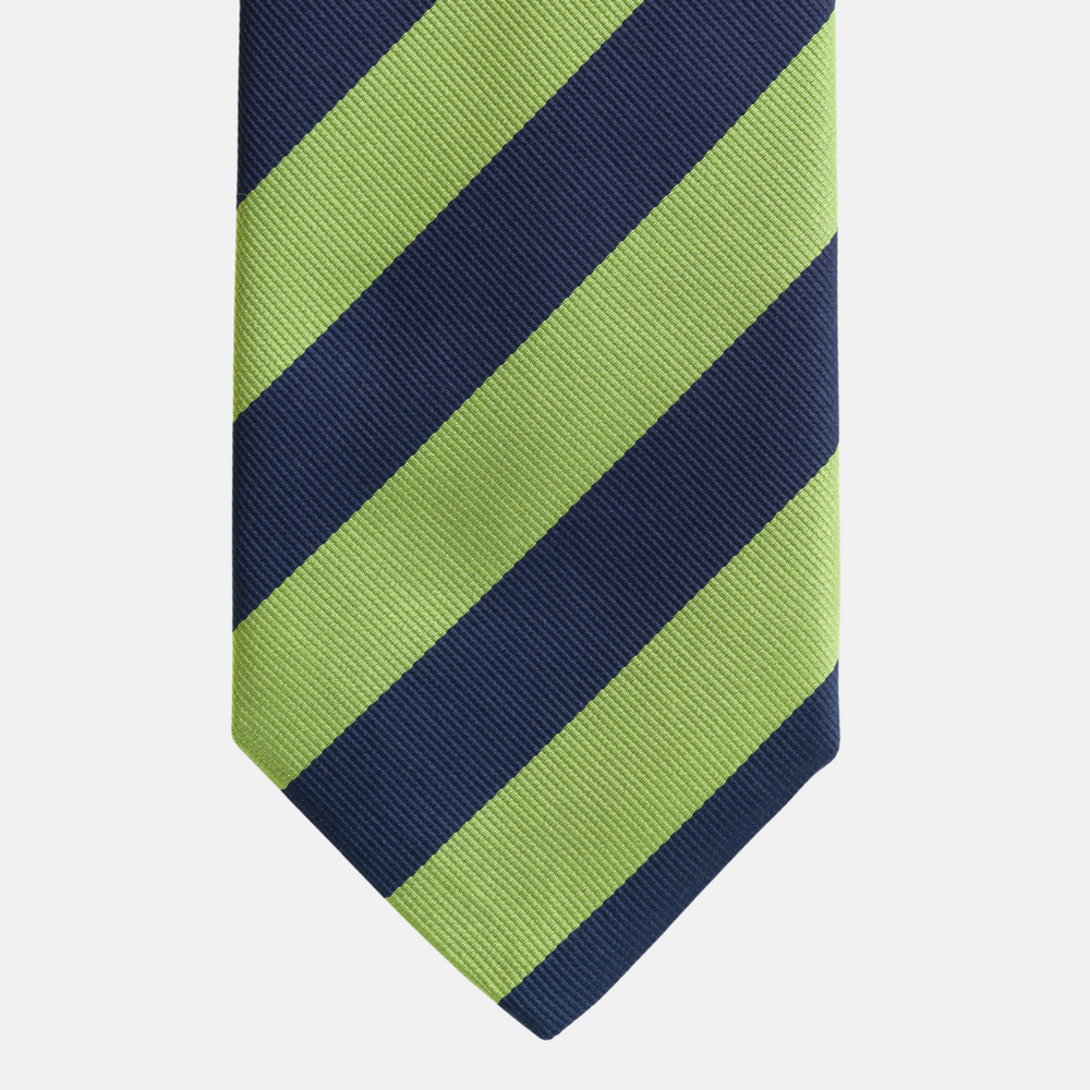 Cravatta in Seta Regimental Blu Verde TAL 515