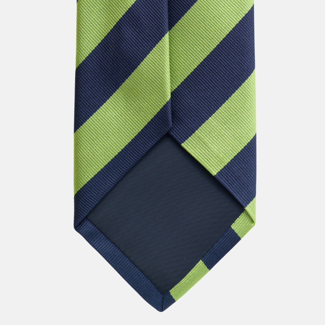 Cravatta in Seta Regimental Blu Verde TAL 515