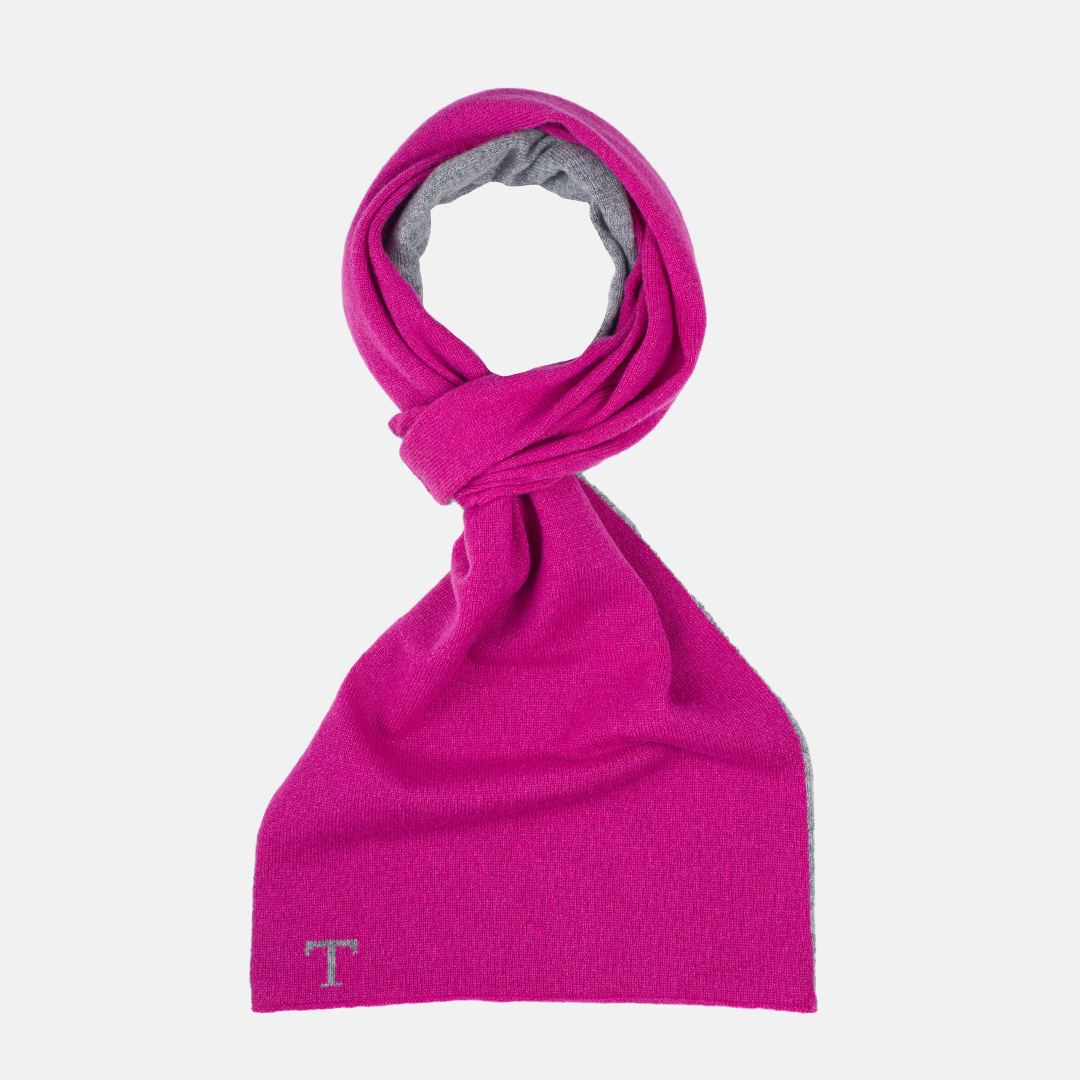 Scaldacollo T Bicolore Fucsia-Grigio