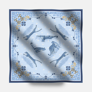 Foulard In Seta Twill 90 Nido Felino