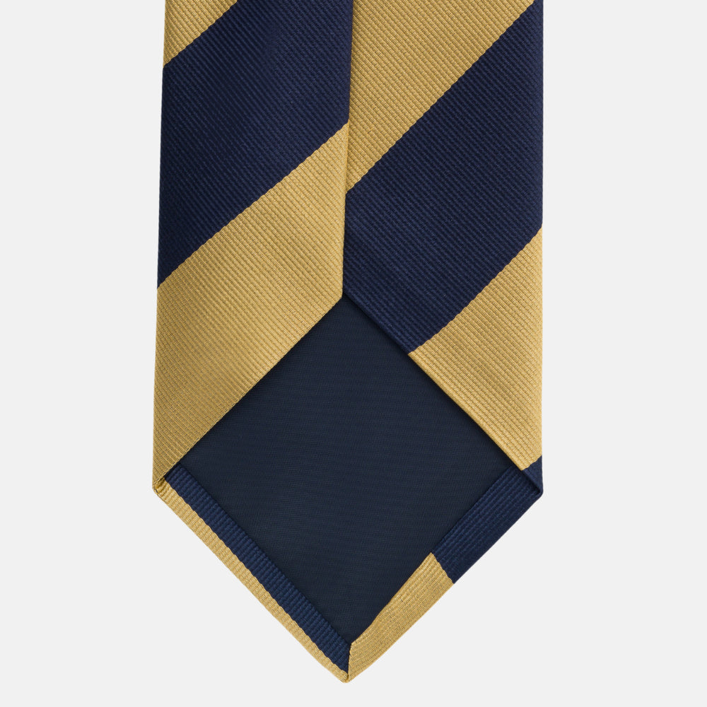 Regimental Blue Gold Silk Tie - TAL 501