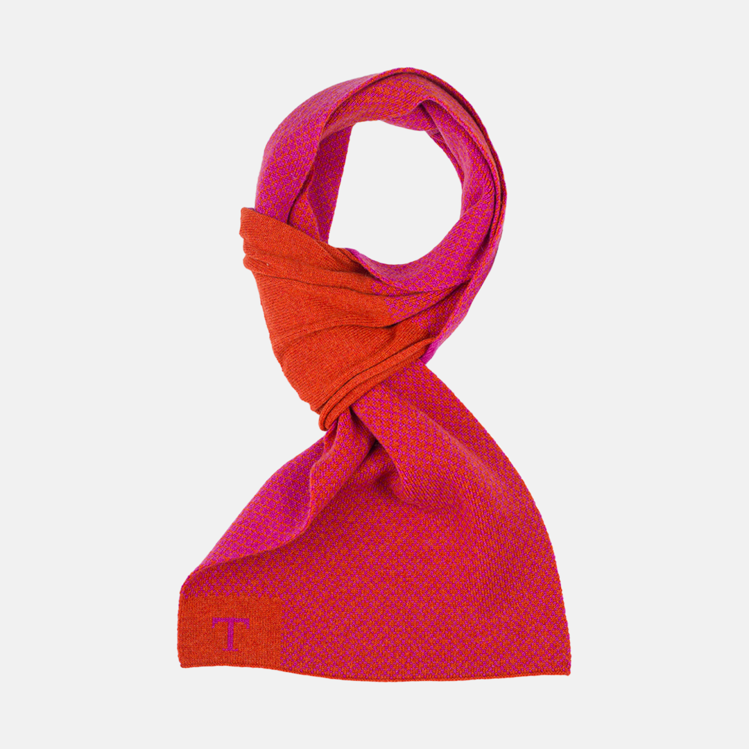 Scaldacollo Rasato con T Arancio-Fucsia
