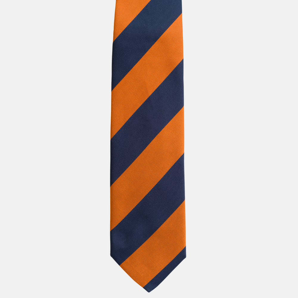 Cravatta in Seta Regimental Blu Arancio TAL 507