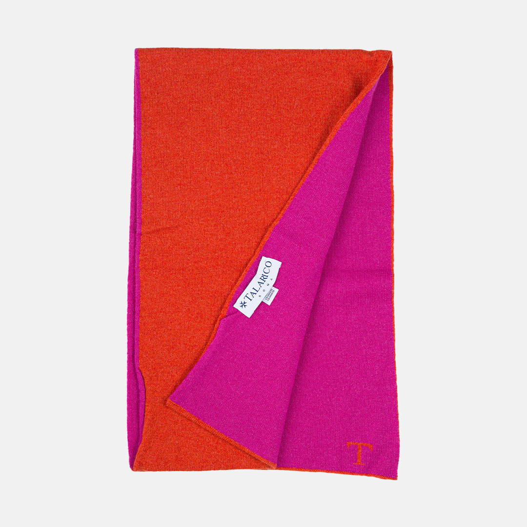 Scaldacollo T Bicolore Arancio-Fucsia