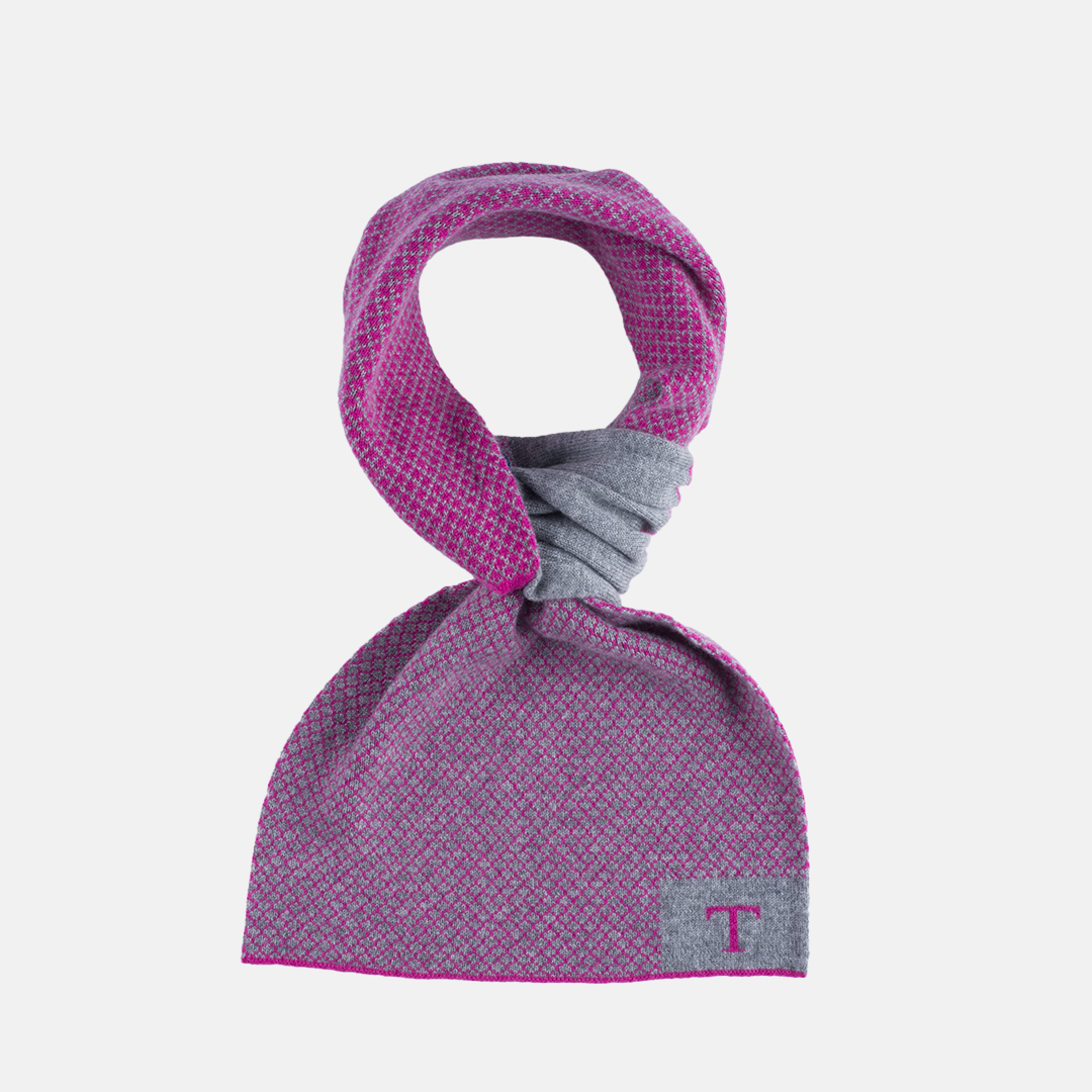 Scaldacollo Rasato con T Fucsia-Grigio