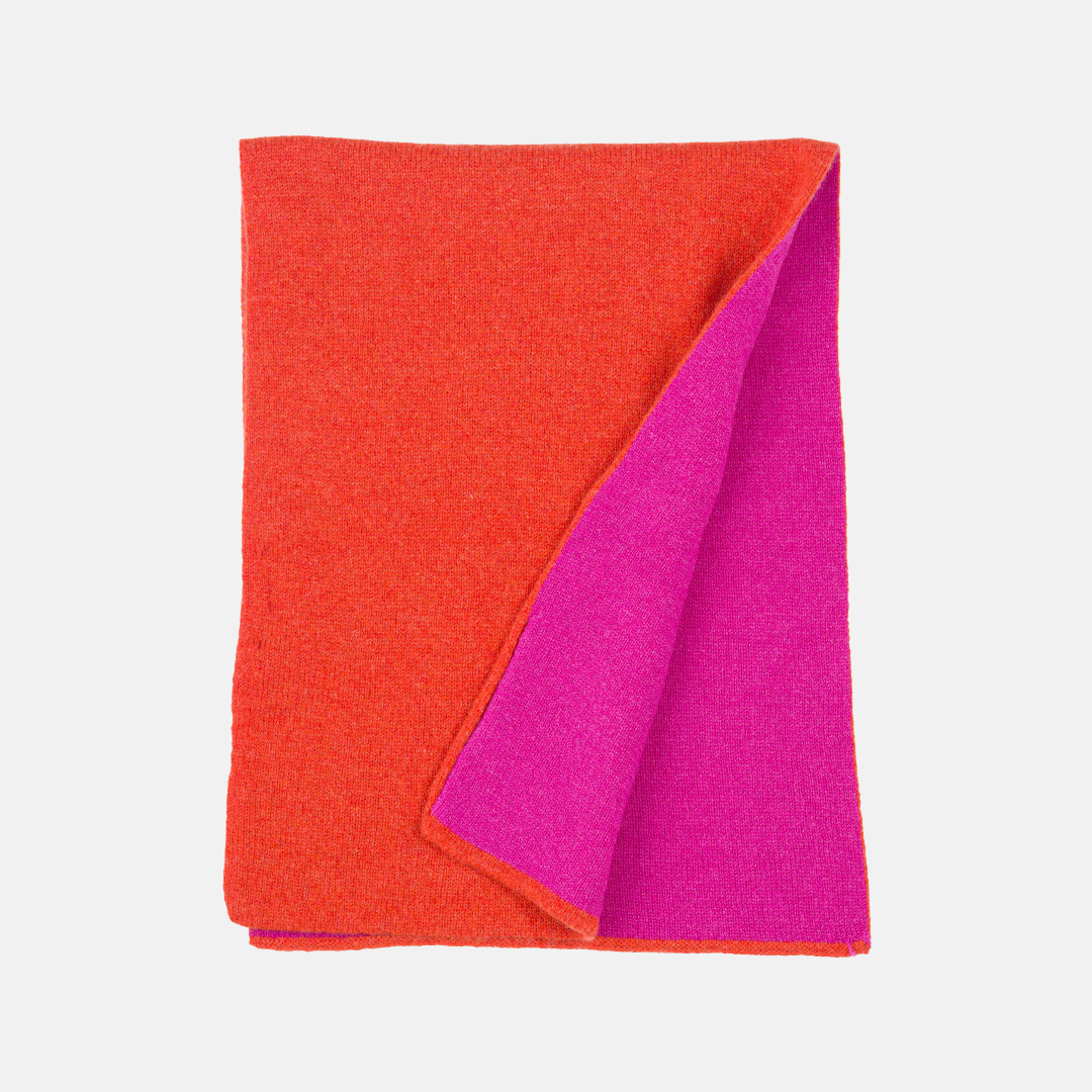 Scaldacollo Bicolore Arancio-Fucsia