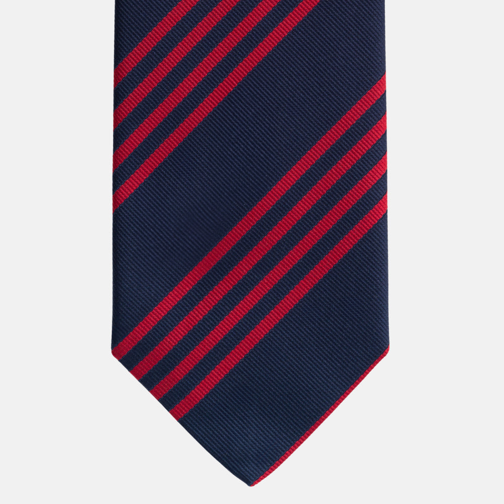 Cravatta in Seta Regimental Blu Rosso TAL 530