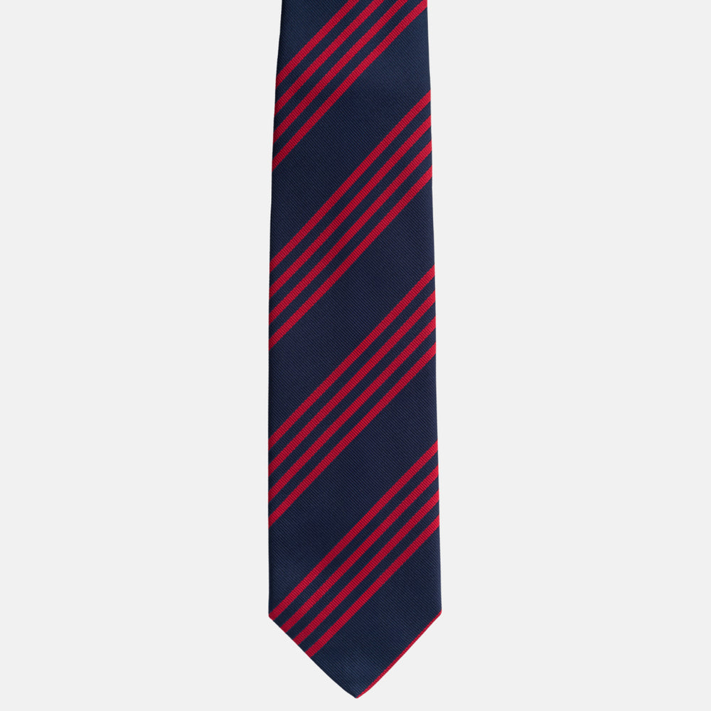 Cravatta in Seta Regimental Blu Rosso TAL 530
