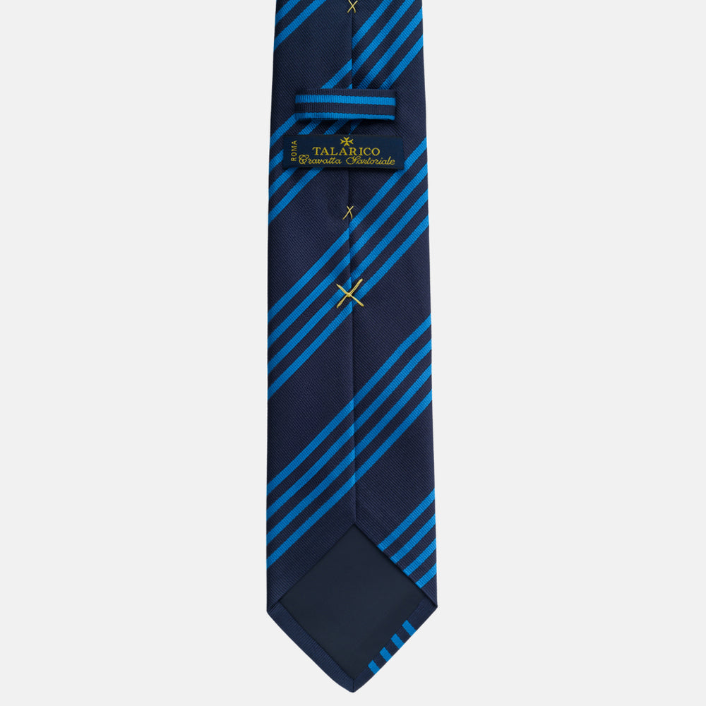 Silk Regimental Tie Blue Light Blue TAL 531