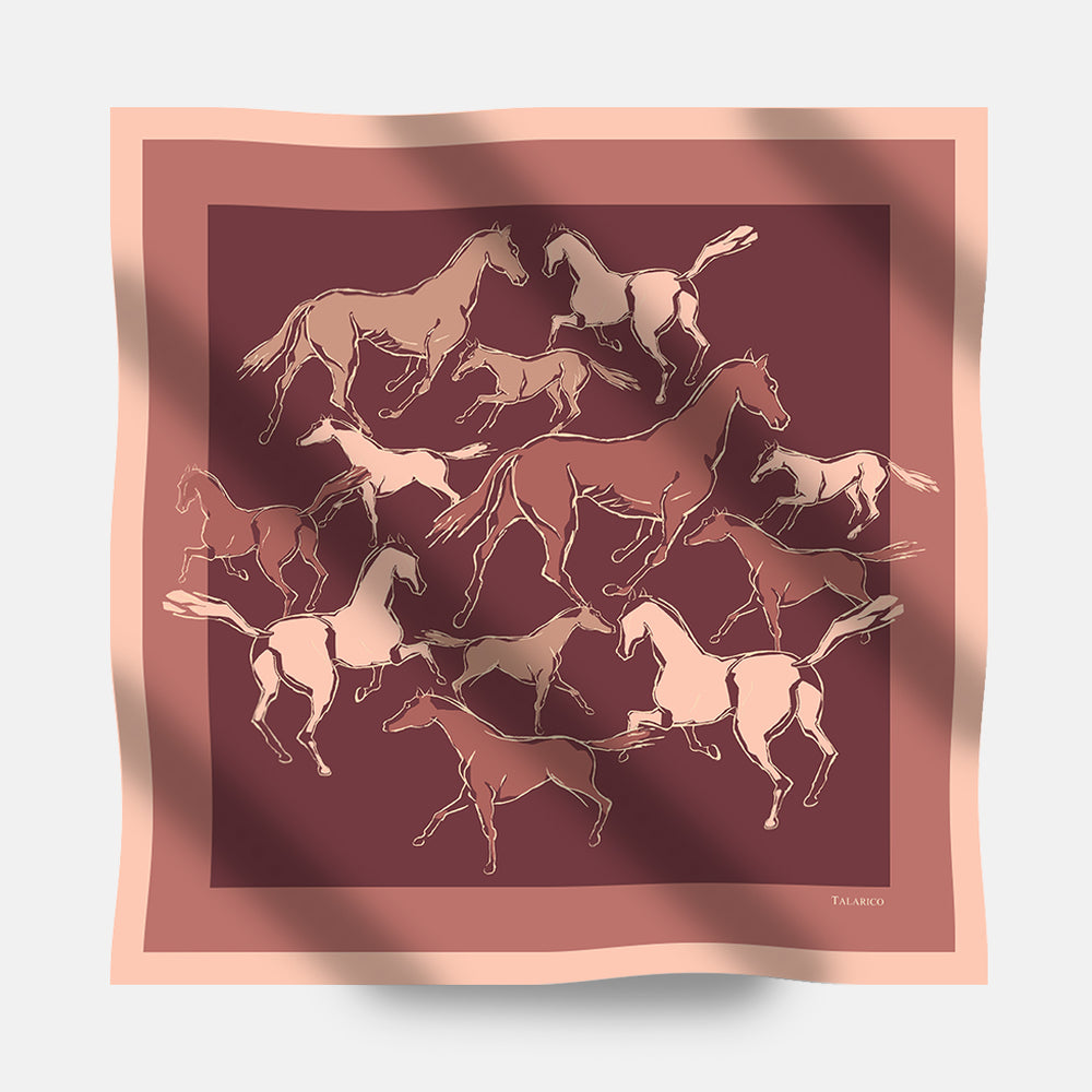 Foulard In Seta Twill 90 Spiriti Indomiti