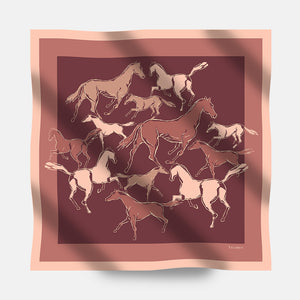 Foulard In Seta Twill 90 Spiriti Indomiti