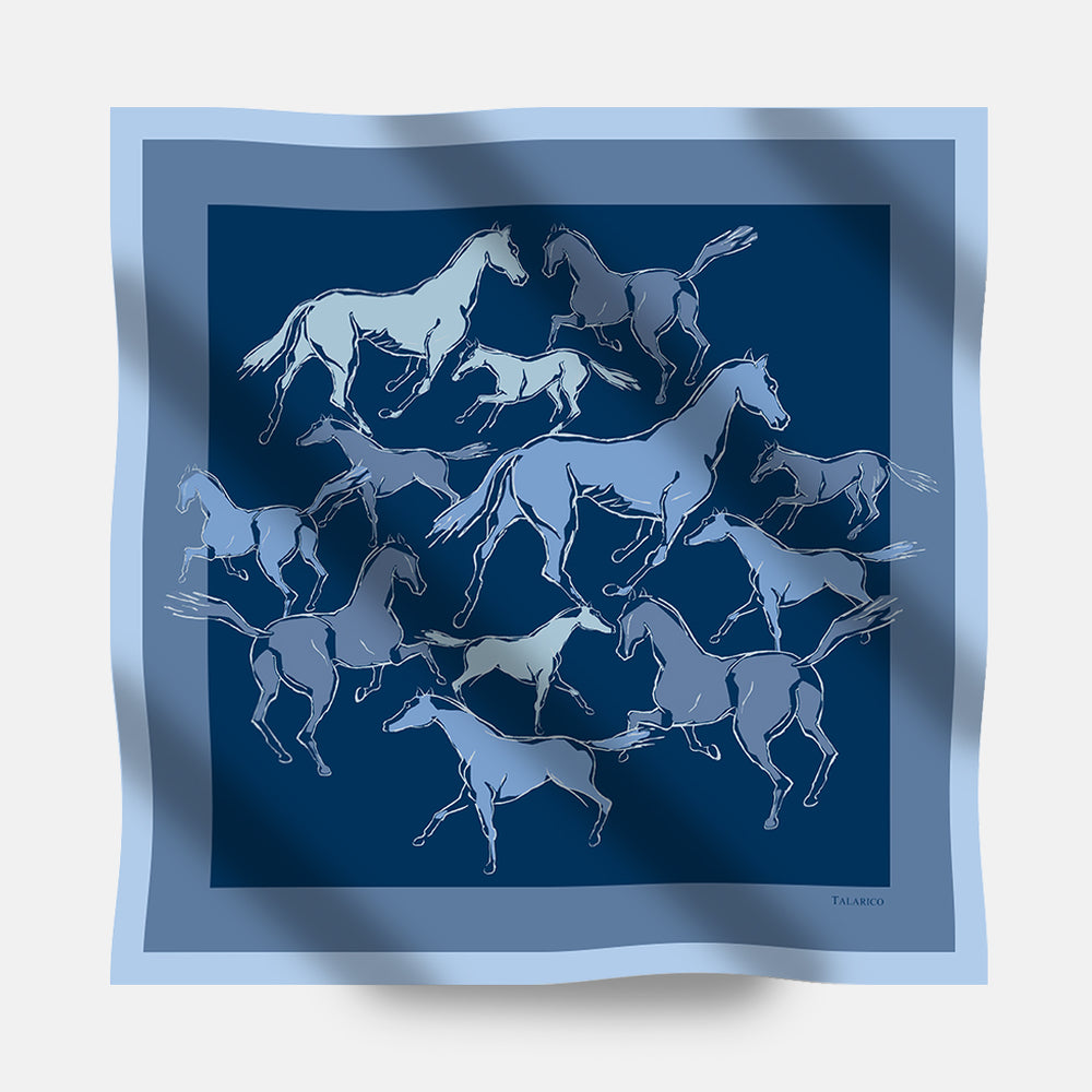 Foulard In Seta Twill 90 Spiriti Indomiti