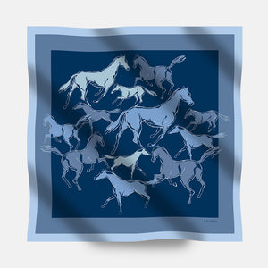 Foulard In Seta Twill 90 Spiriti Indomiti