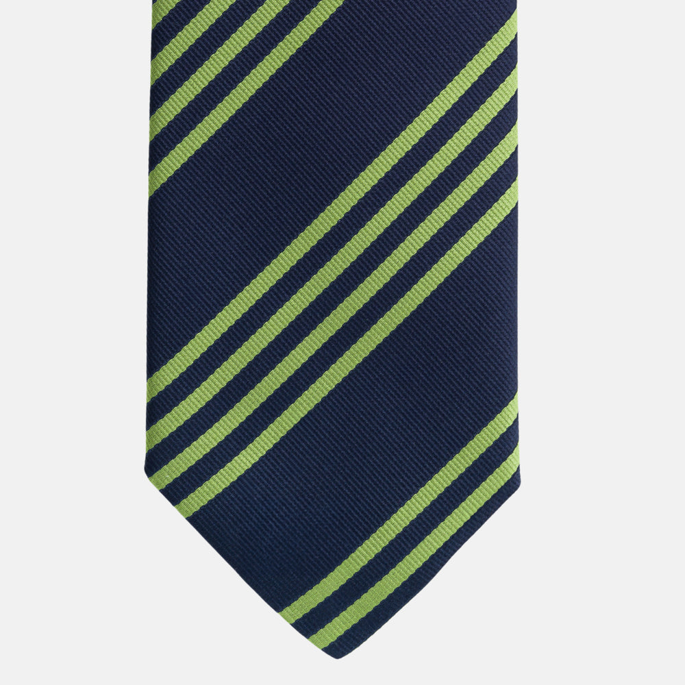 Cravatta in Seta Regimental Blu Verde TAL 533