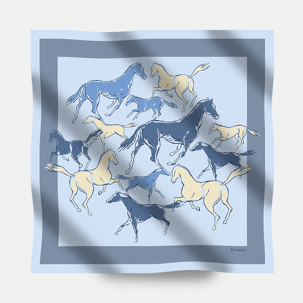 Foulard In Seta Twill 90 Spiriti Indomiti