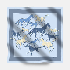 Foulard In Seta Twill 90 Spiriti Indomiti