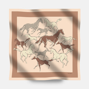 Foulard In Seta Twill 90 Spiriti Indomiti