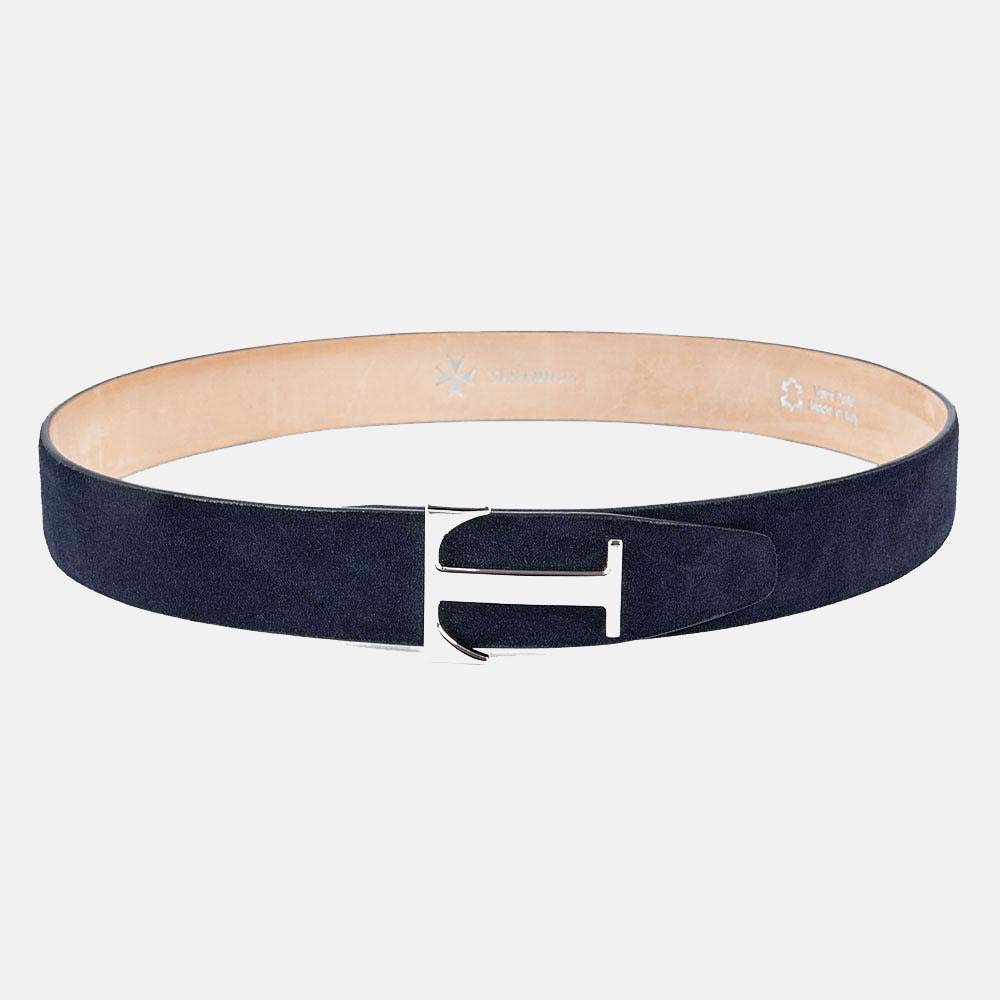 T BUCKLE BELT IN NUBUCK LEATHER