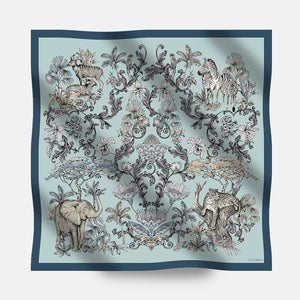 Foulard In Seta Twill 90 Tsavo Tales