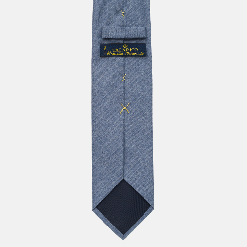 Cravatta 3 pieghe in Lana Carta da Zucchero
