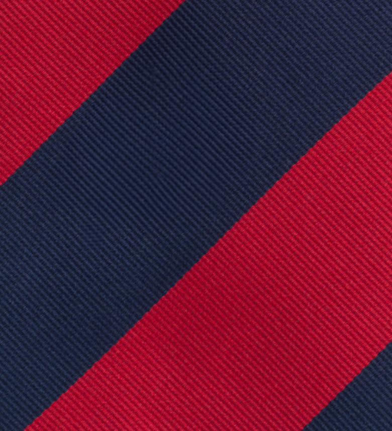 Regimental Blue Red Silk Tie TAL 503